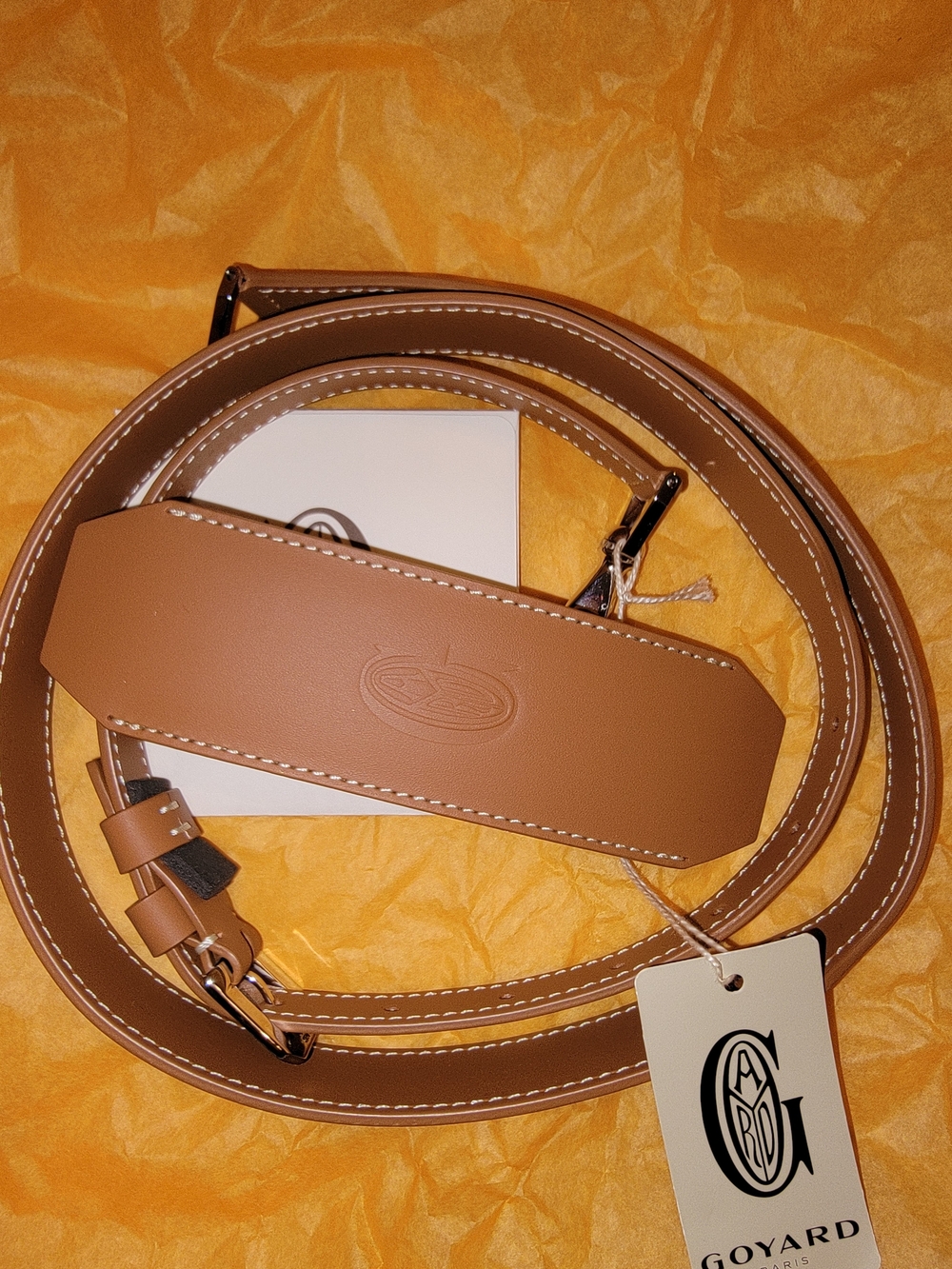 BNWT Goyard Leather Shoulder Strap
